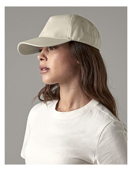 BEE-B62N-Organic Cotton 5 Panel Cap 2